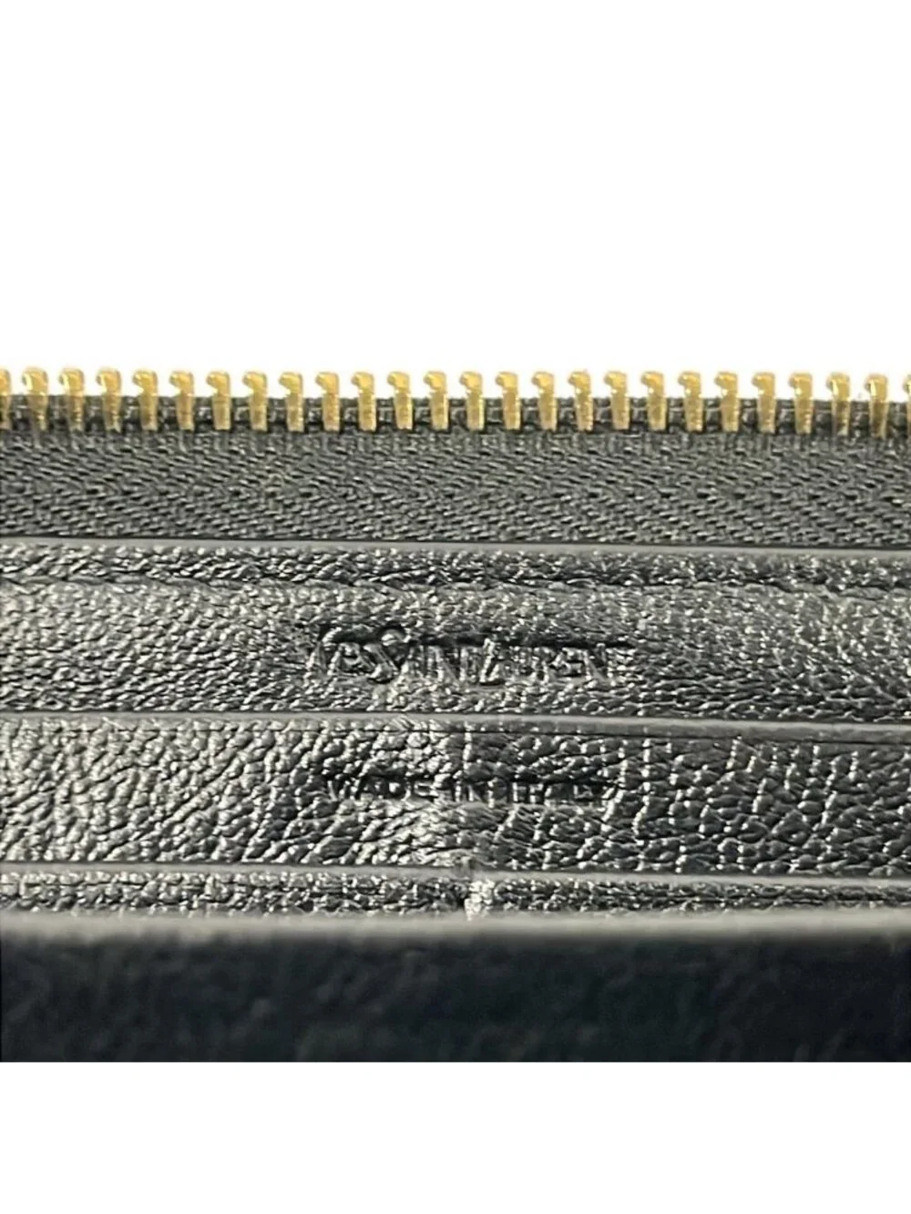 ★SOLD★ Saint Laurent Wallet Black Zip Around Leather - Picture 5 of 5